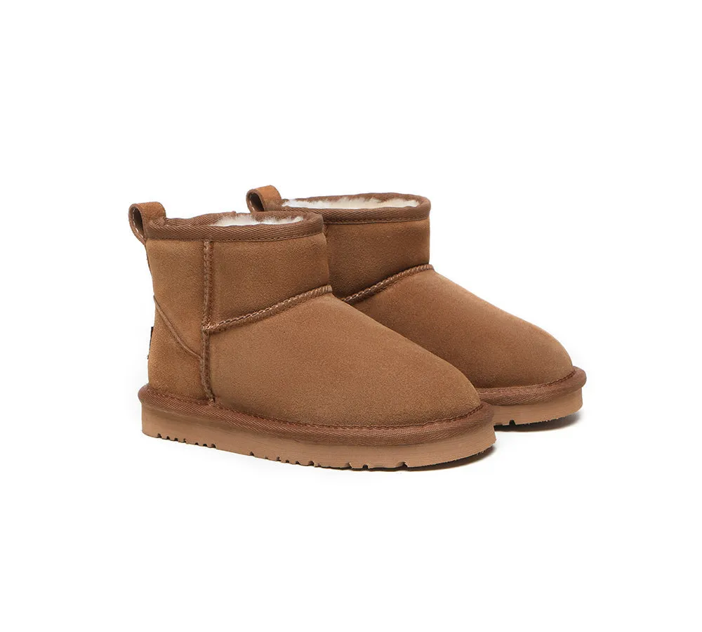 UGG Boots Kids Mini Classic Sheepskin Wool Boots Noel