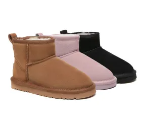 UGG Boots Kids Mini Classic Sheepskin Wool Boots Noel