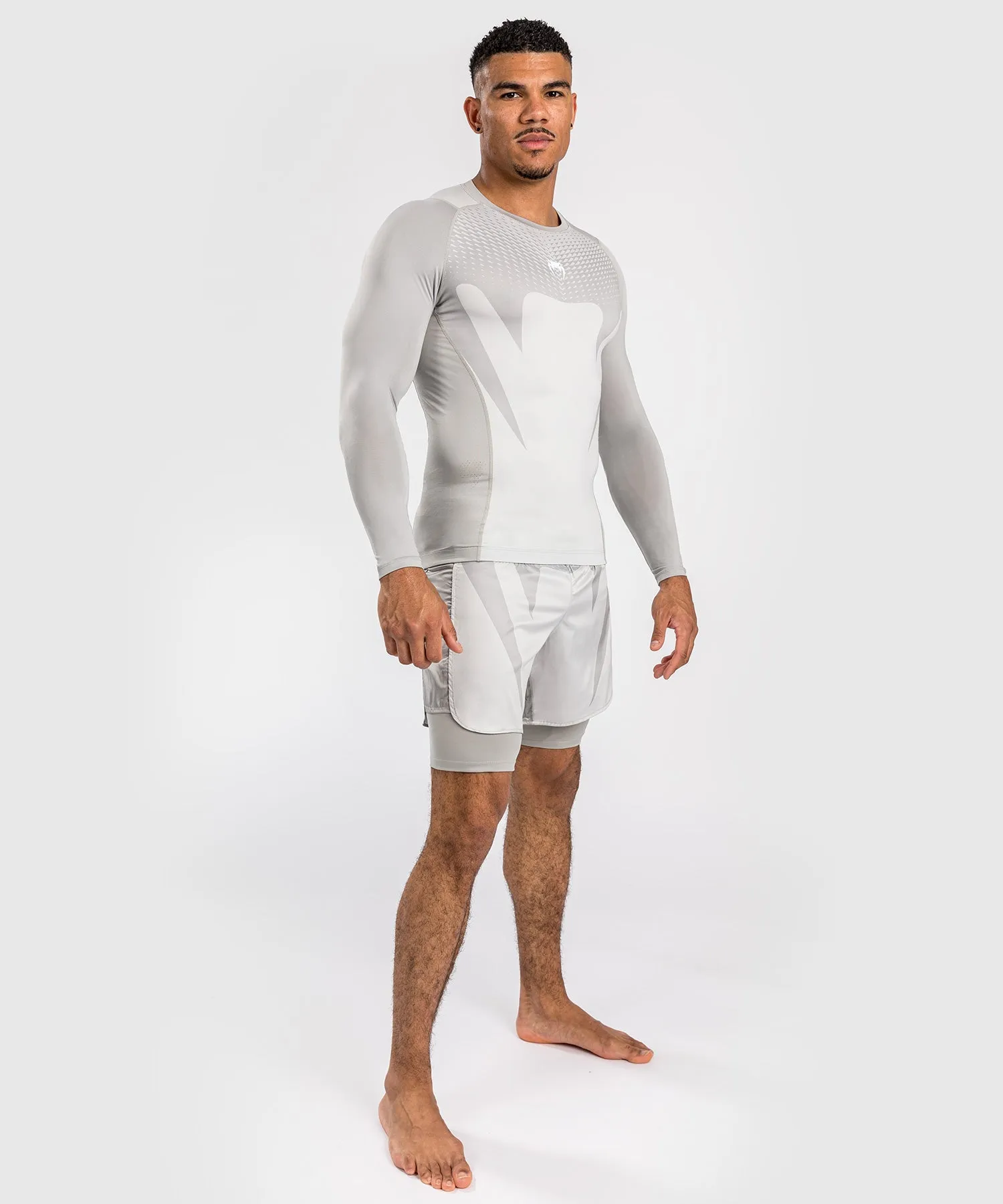 Venum Attack Men's Long Sleeve Rashguard - Sand