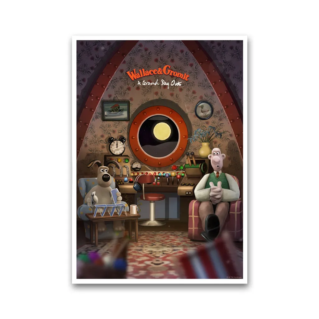 Wallace & Gromit Art Print Set