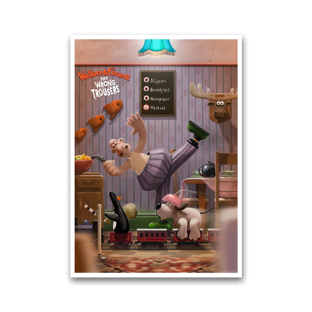 Wallace & Gromit Art Print Set