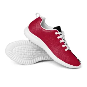 Women’s athletic shoes Red and Houndstooth