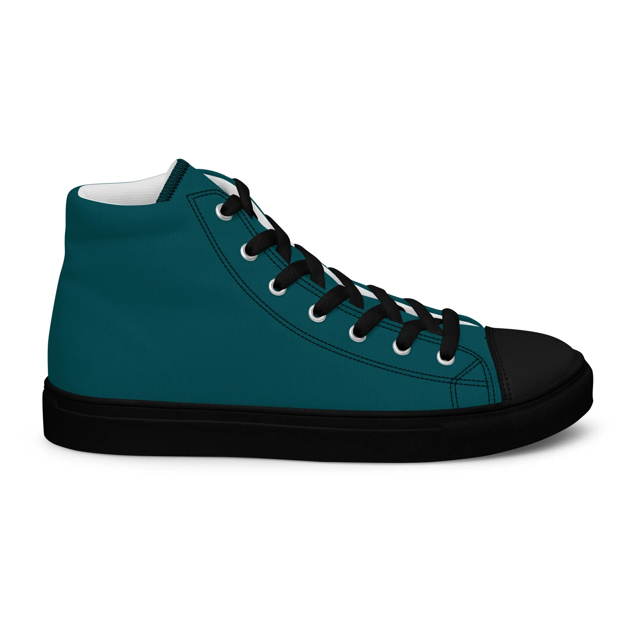 Women’s high top canvas shoes Sherpa Blue/Black